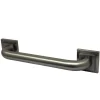 Claremont 12" Brass Decorative Grab Bar in Brushed Nickel