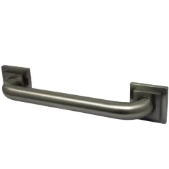 Claremont 12" Brass Decorative Grab Bar in Brushed Nickel
