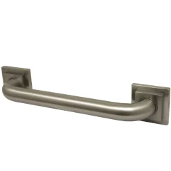 Claremont 16" Brass Decorative Grab Bar in Brushed Nickel