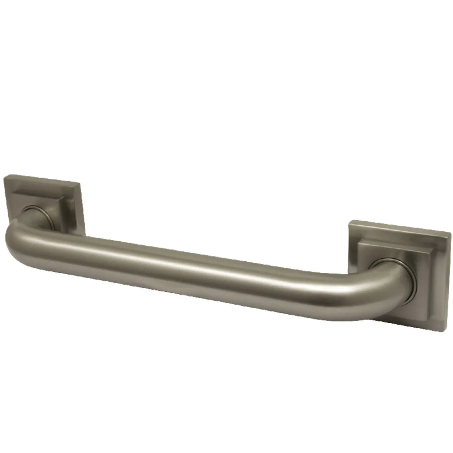 Claremont 16" Brass Decorative Grab Bar in Brushed Nickel