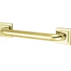 Claremont 18" Brass Decorative Grab Bar in Polished Brass