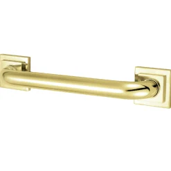 Claremont 18" Brass Decorative Grab Bar in Polished Brass