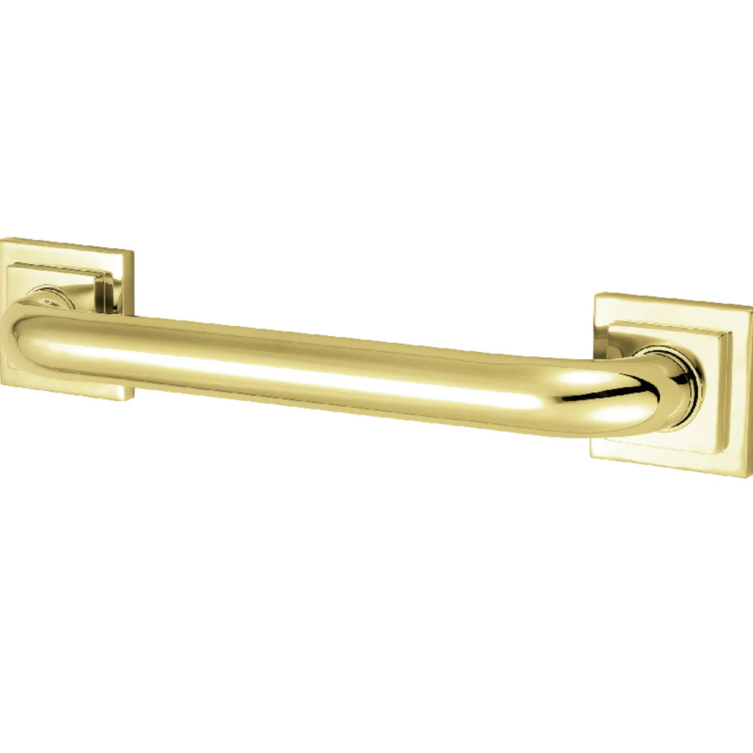 Claremont 18" Brass Decorative Grab Bar in Polished Brass