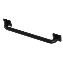 Claremont 18" Brass Decorative Grab Bar in Matte Black