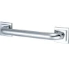 Claremont 24" Brass Decorative Grab Bar in Polished Chrome