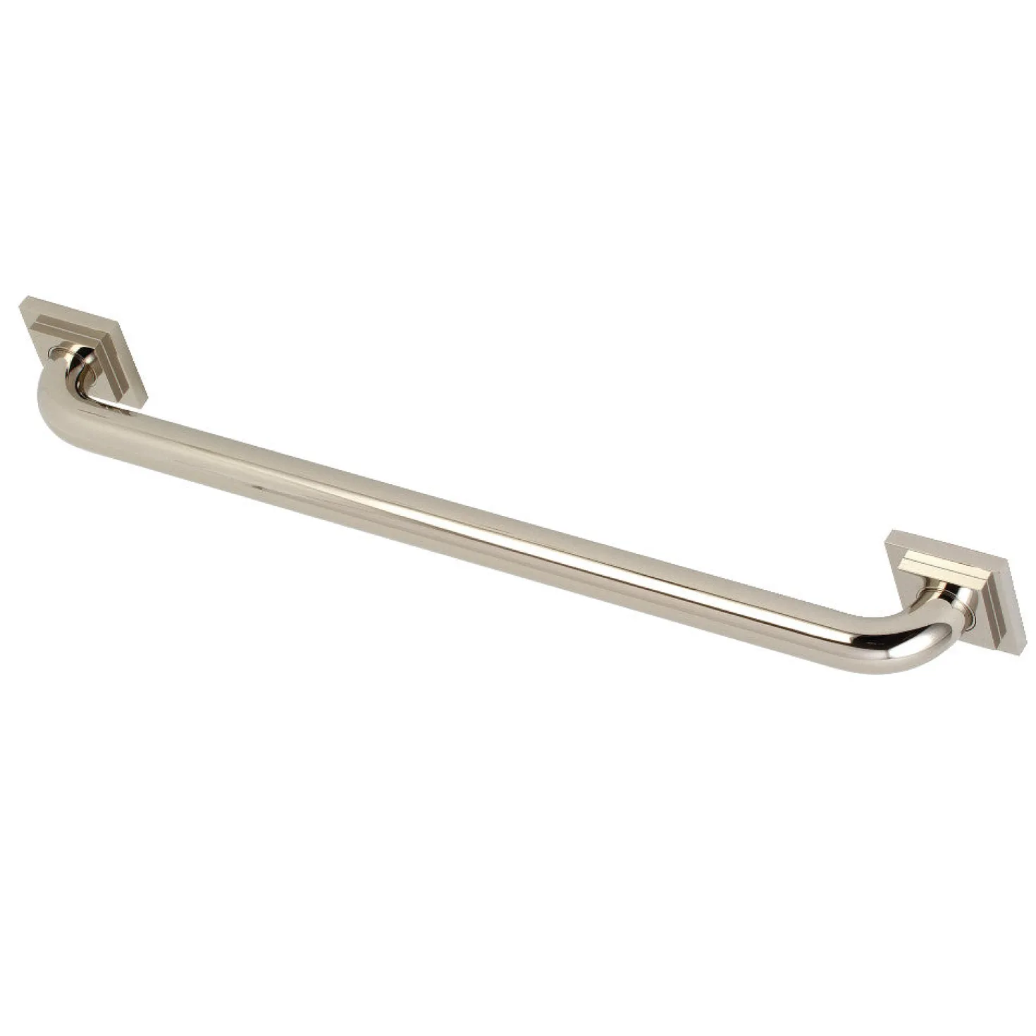 Claremont 24" Brass Decorative Grab Bar in Polished Nickel