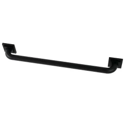 Claremont 24" Brass Decorative Grab Bar in Matte Black