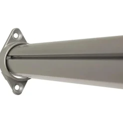 Closet Rod with Integrated LED Light in Black