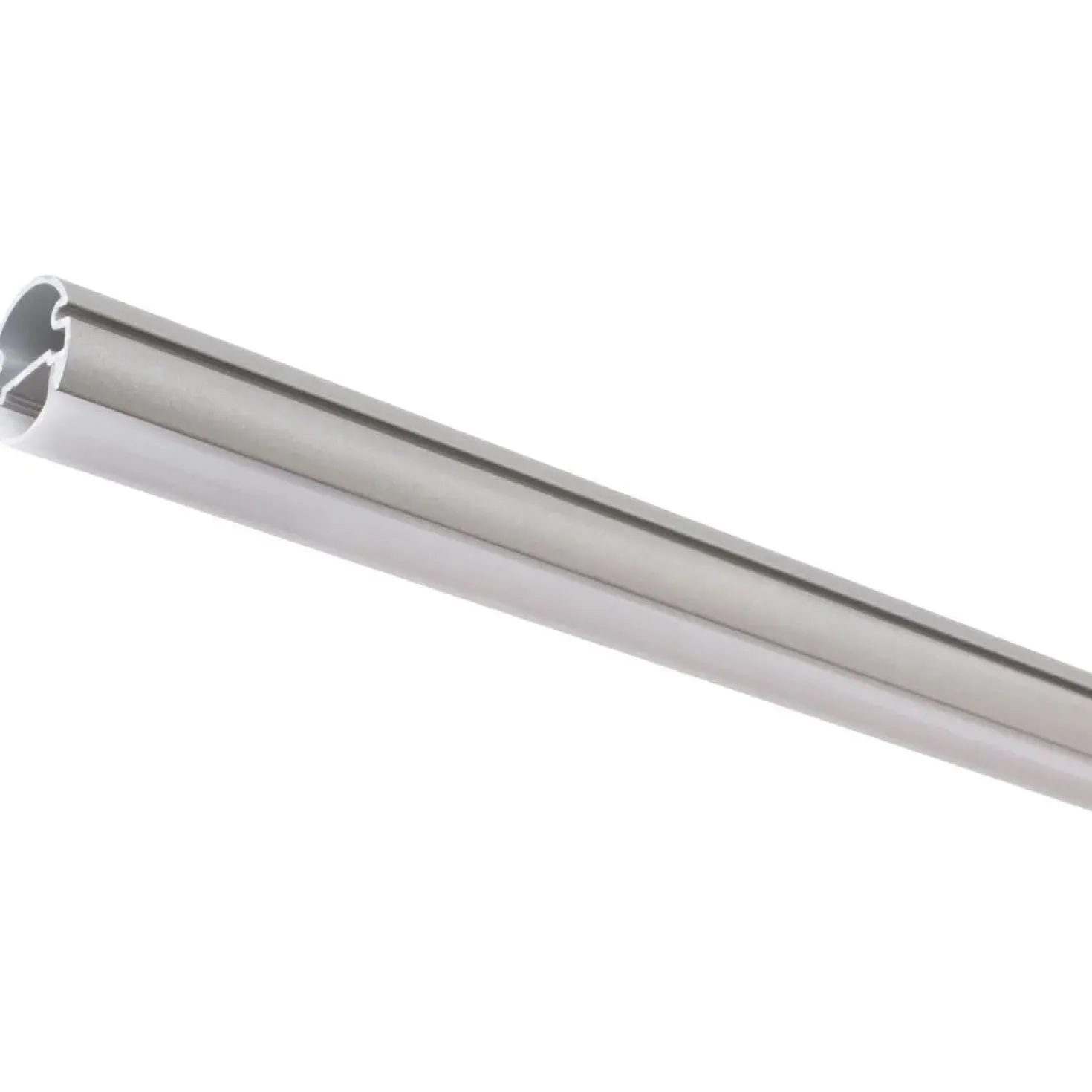 Closet Rod with Integrated LED Light in Satin Nickel