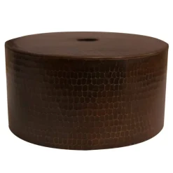 8" Copper Replacement Round Cylinder Pendant Light Shade