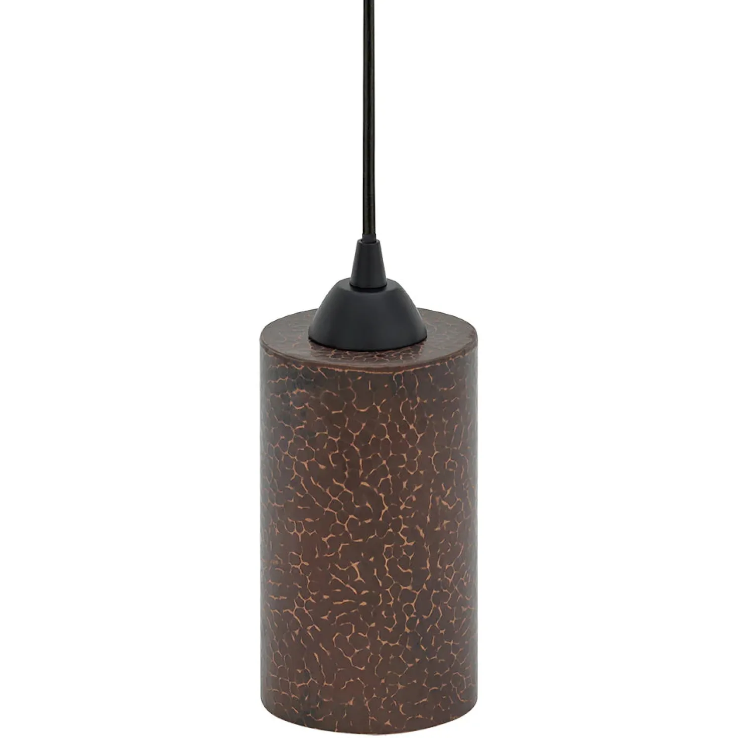 4" Copper Round Cylinder Pendant Light