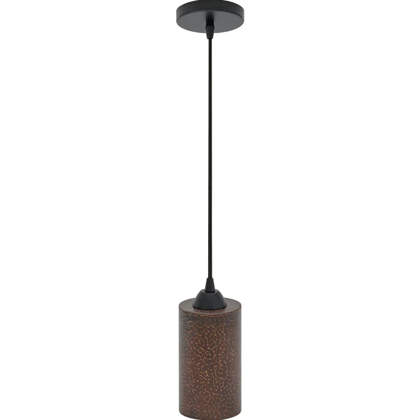 4" Copper Round Cylinder Pendant Light
