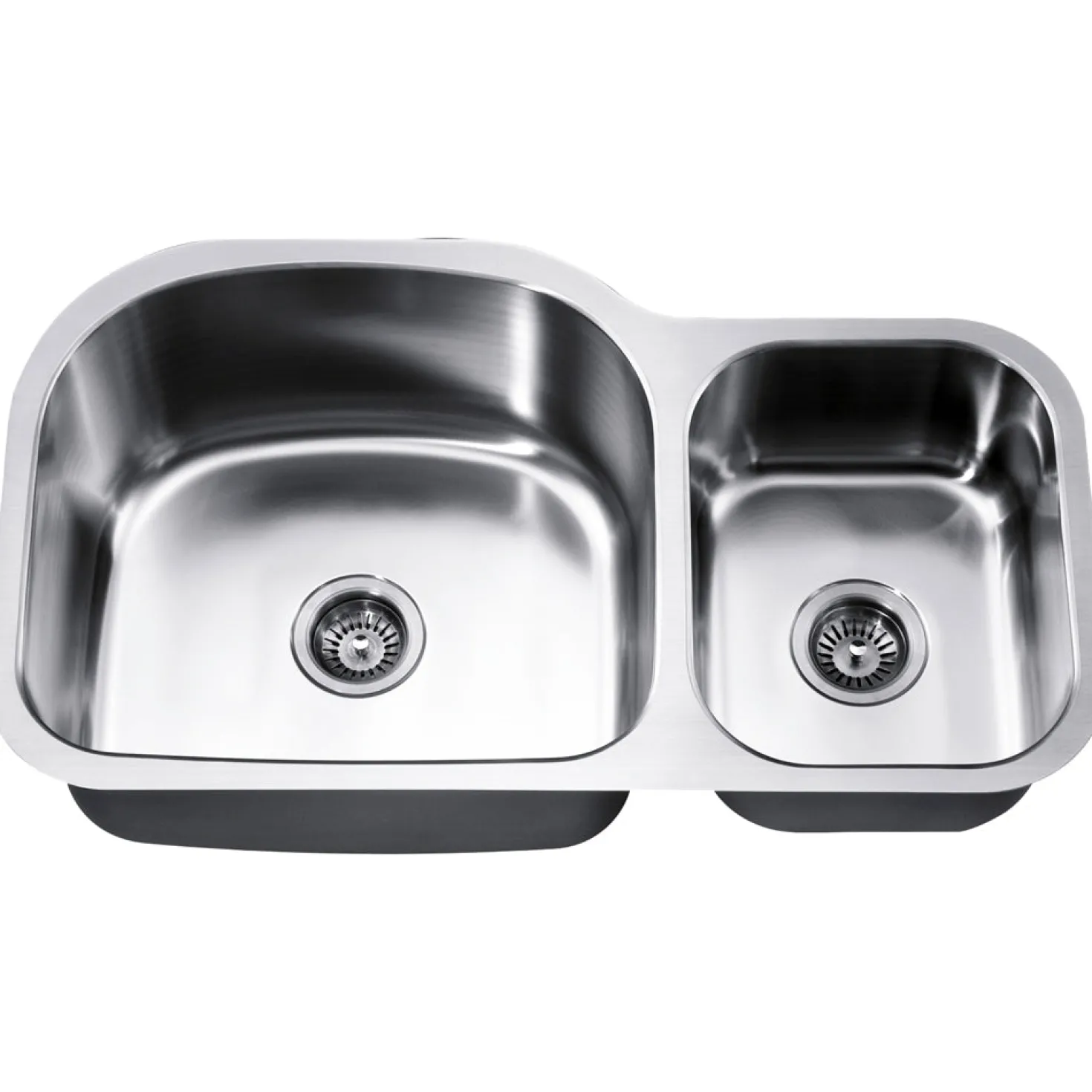 Dawn ASU107 35" Double Bowl Undermount Stainless Steel Kitchen Sink