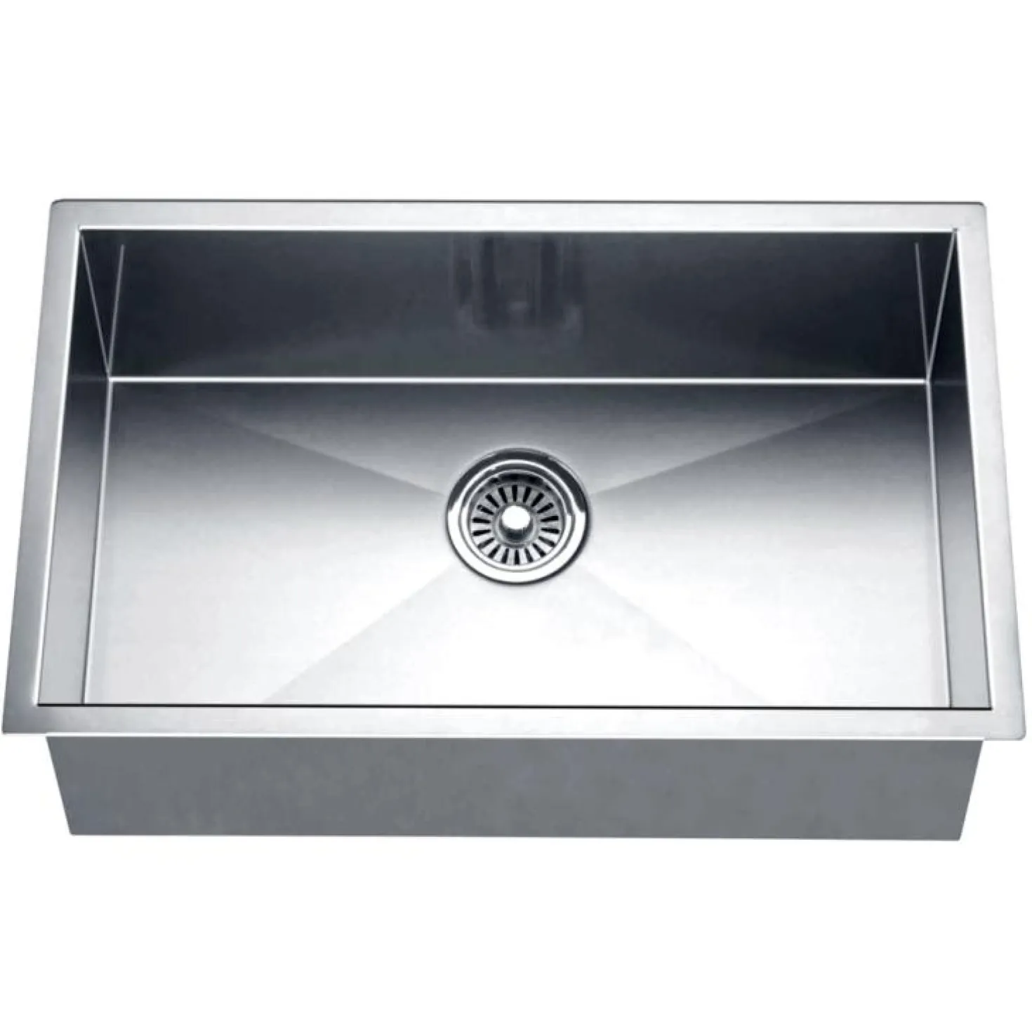 Dawn DSQ241607 Undermount Square Corner Single Bowl Sink