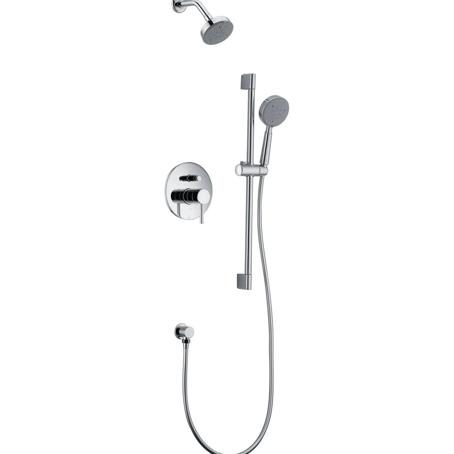 Dawn Grand Canyon Series Shower Combo Set Wall Mounted Showerhead with Slide Bar Handheld Shower
