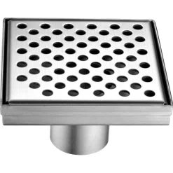 Dawn LRE050504 Rhone River Series - Square Shower Drain 5"L (Stamping technique & press in the base)
