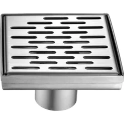 Dawn LYE050504 Yangtze River Series - Square Shower Drain 5"L (Stamping technique & press in the base)