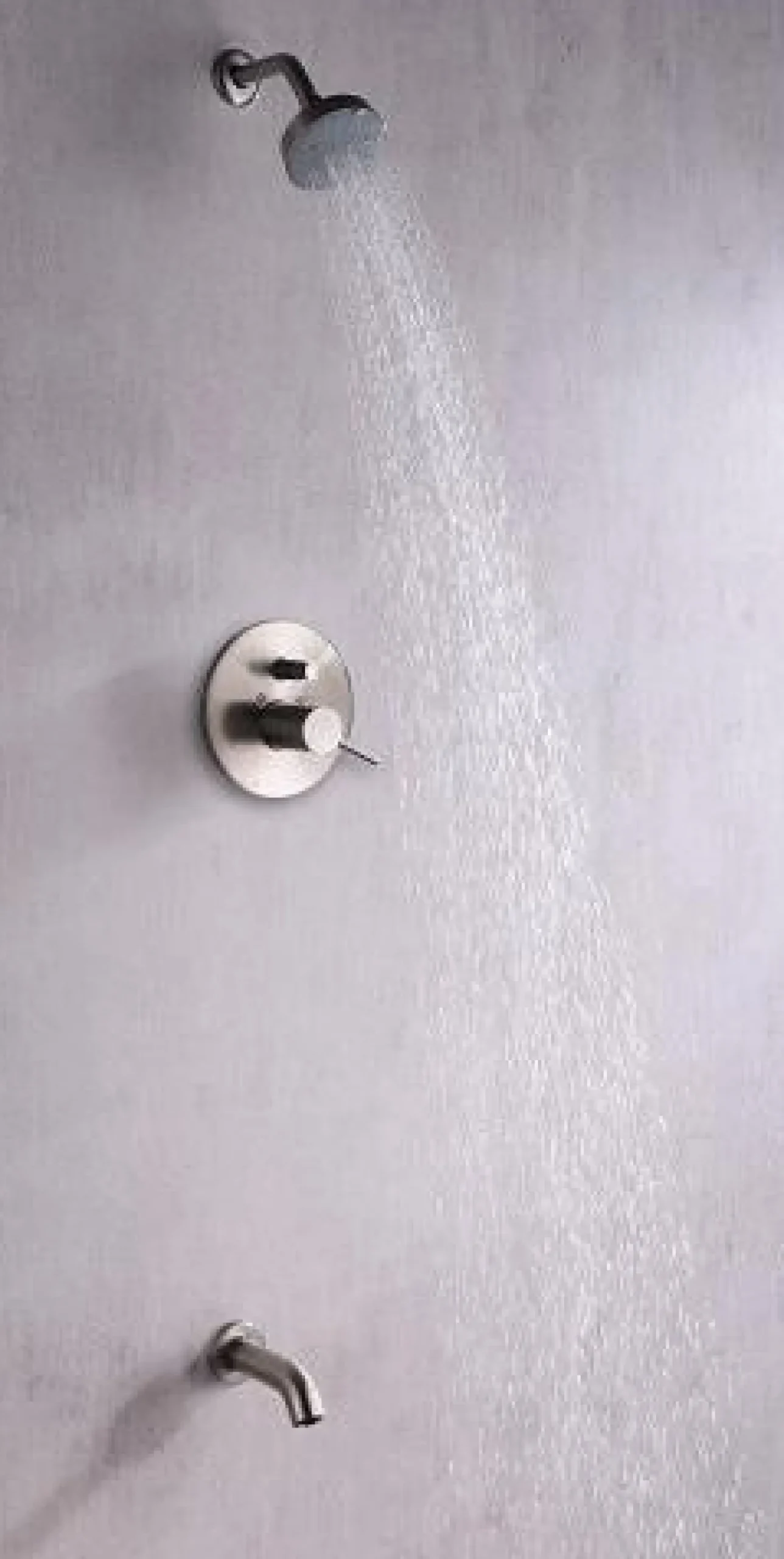 Dawn Pinnacles Series Shower Combo Set Wall Mounted Showerhead and Tub Spout with Trim