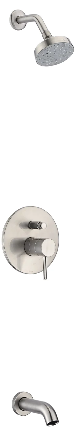 Dawn Pinnacles Series Shower Combo Set Wall Mounted Showerhead and Tub Spout with Trim
