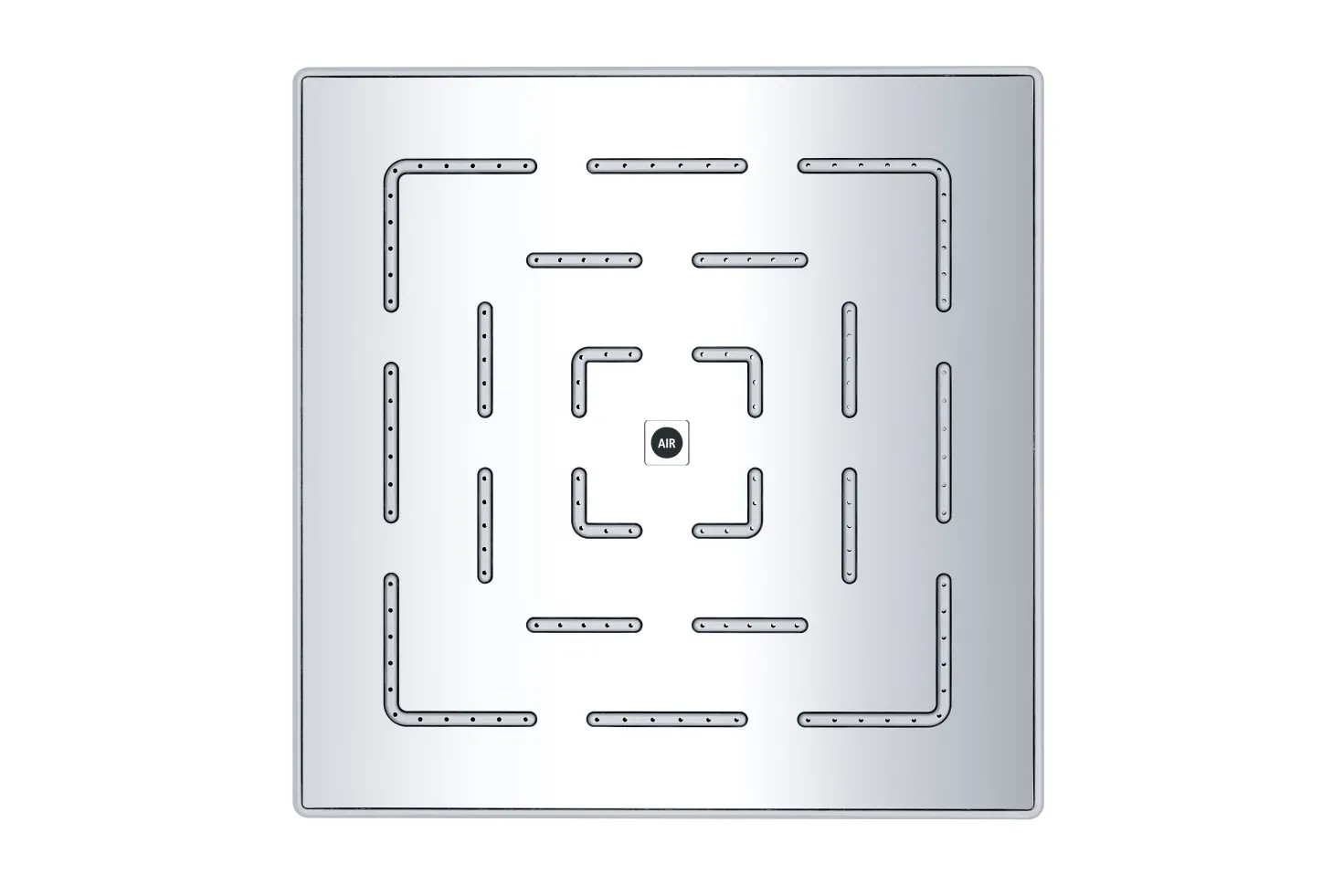 Dawn Single Function Square Rain Showerhead