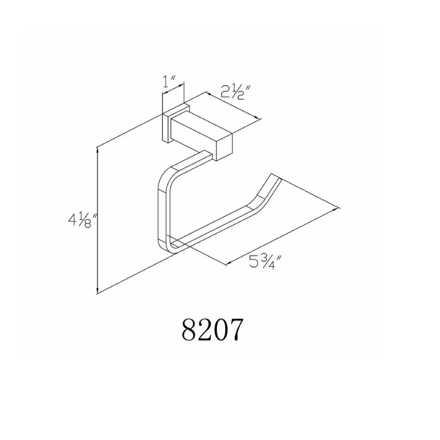 Dawn Square Series Toilet Paper Holder
