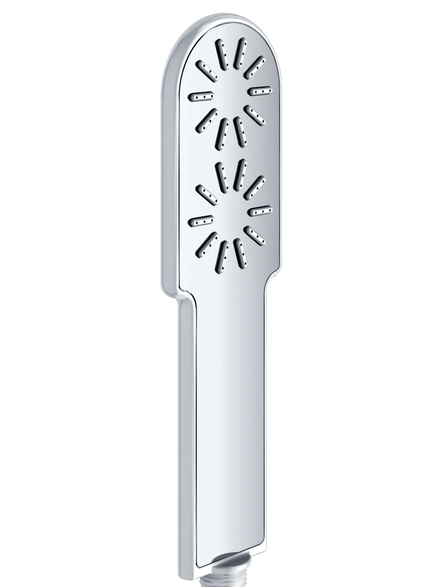 Dawn Stainless Steel Round Hand Shower with White Lines