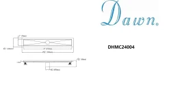 Dawn Stainless Steel Shower Drain Channel for Hot Mop