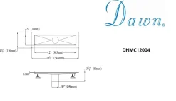 Dawn Stainless Steel Shower Drain Channel for Hot Mop