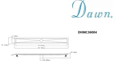 Dawn Stainless Steel Shower Drain Channel for Hot Mop