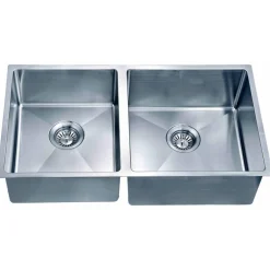 Dawn Undermount Small Corner Radius Double Bowl Sink