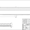 Dawn Volga River Series Linear Shower Drain 47 Inch