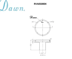 Dawn Volga River Series Round Shower Drain