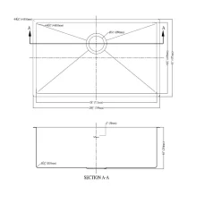 Dawn XSR281610 Undermount Extra Small Corner Radius Single Bowl