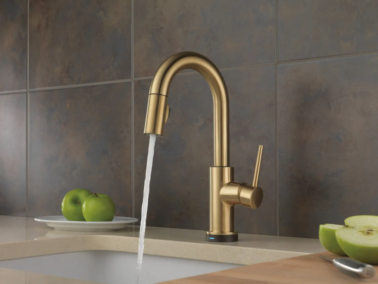 Delta Trinsic Single Handle Pull-Down Bar Faucet with TouchO Technology