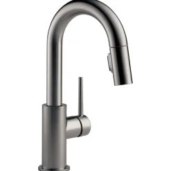 Delta Trinsic Single Handle Pull-Down Bar/Prep Kitchen Limited Swivel