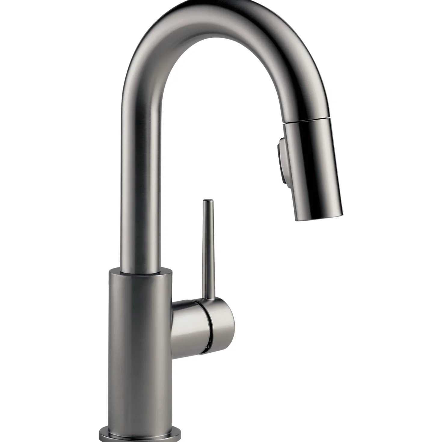 Delta Trinsic Single Handle Pull-Down Bar/Prep Kitchen Limited Swivel
