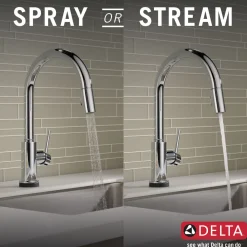 Delta Trinsic Single Handle Pull-Down Kitchen Faucet with TouchO Technology