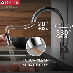 Delta Trinsic Single Handle Pull Down Kitchen Faucet