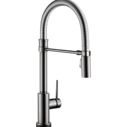 Delta Trinsic Single Handle Pull-Down Spring Spout Kitchen Faucet with TouchO Technology