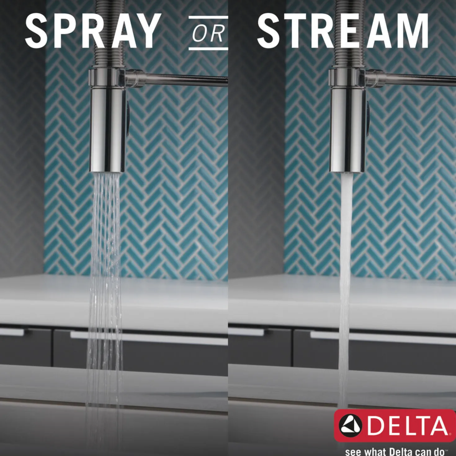 Delta Trinsic Single Handle Pull-Down Spring Spout Kitchen Faucet with TouchO Technology