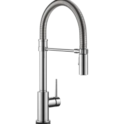 Delta Trinsic Single Handle Pull-Down Spring Spout Kitchen Faucet with TouchO Technology