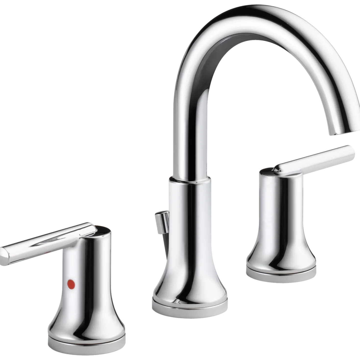 Delta Trinsic Two Handle Widespread Bathroom Faucet w/ Drain