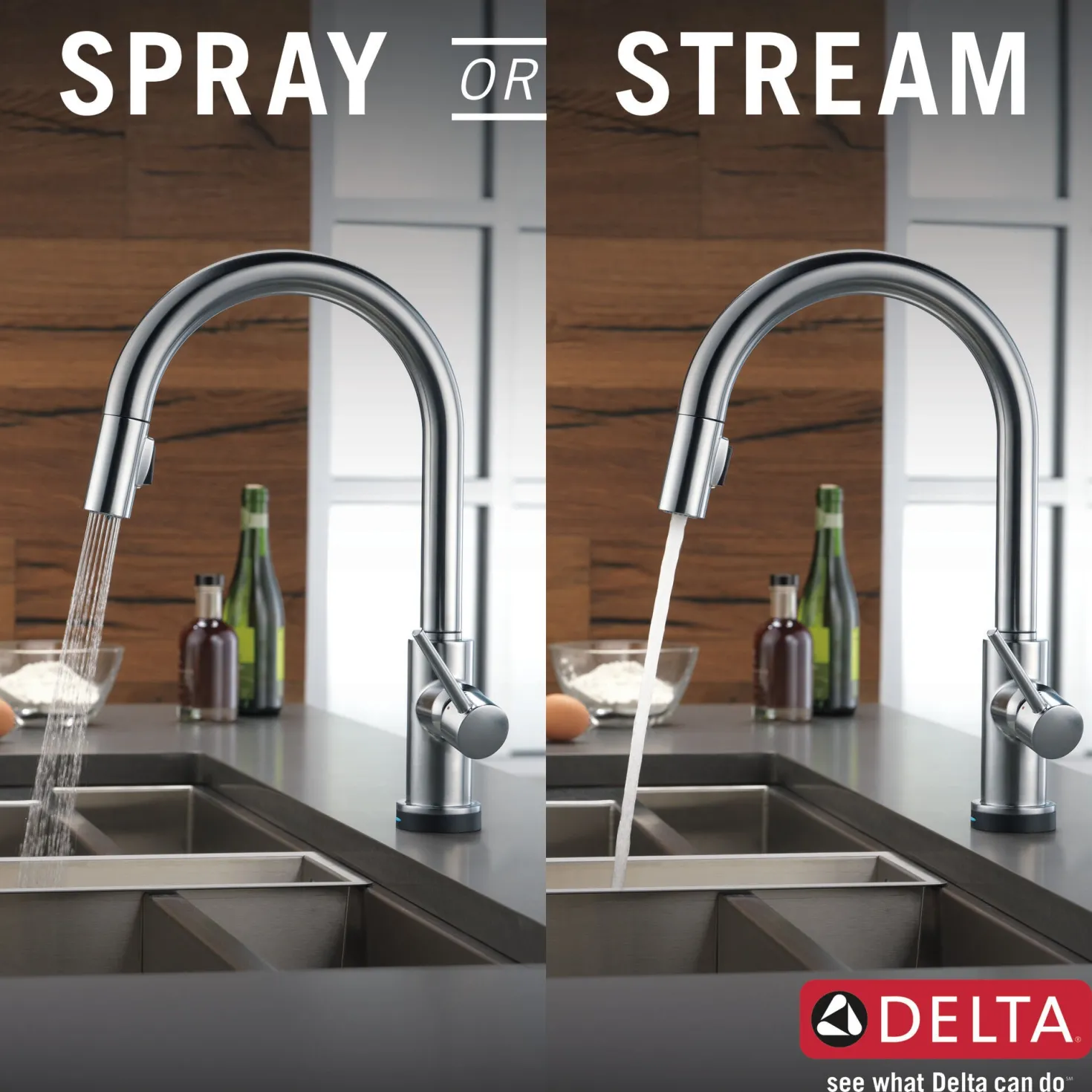 Delta Trinsic VoiceIQ™ Single-Handle Pull-Down Kitchen Faucet with TouchO Technology