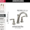 Delta Woodhurst Two Handle Roman Tub Faucet
