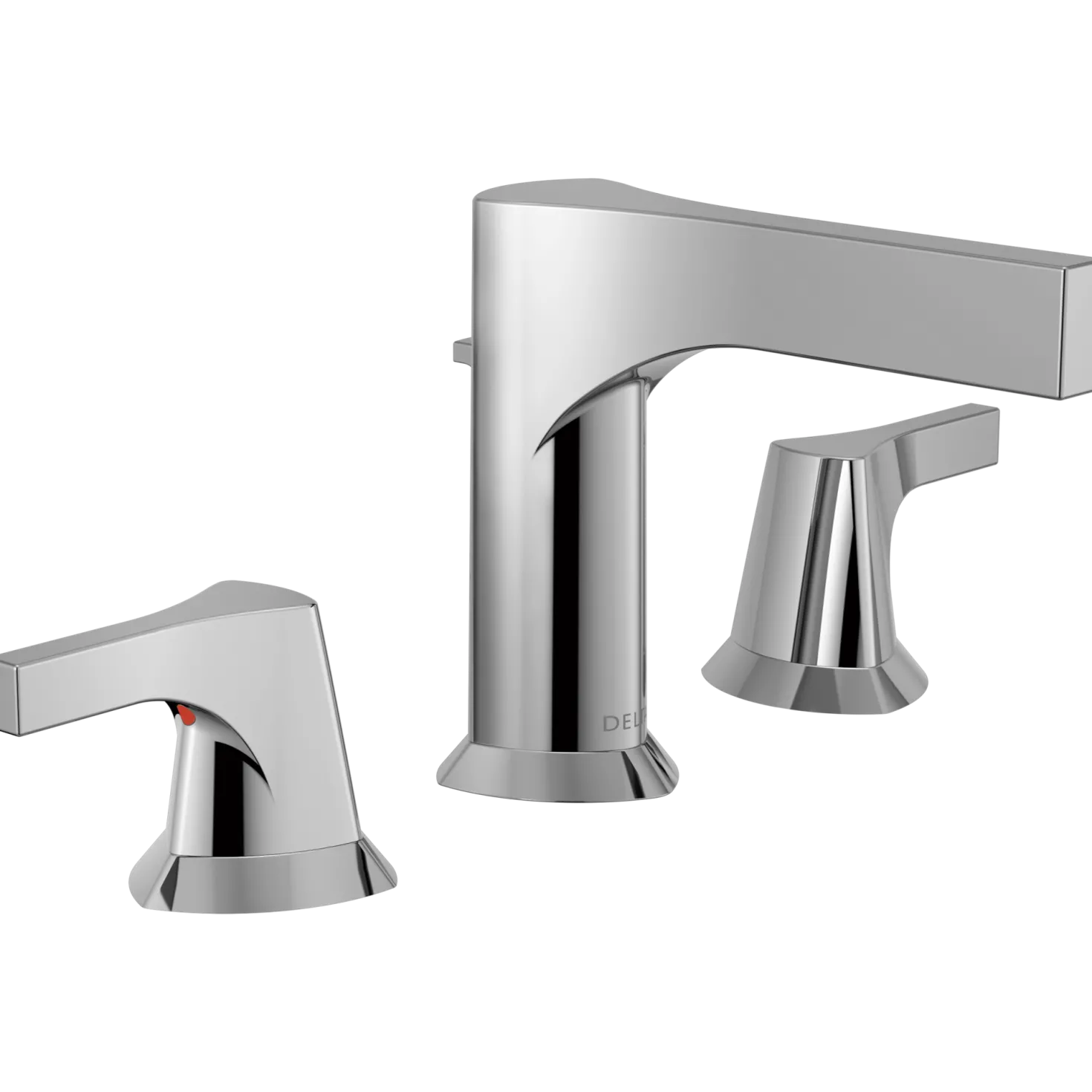 Delta Zura Two Handle Widespread Bathroom Faucet In Chrome