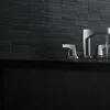 Delta Zura Two Handle Widespread Bathroom Faucet in Stainless