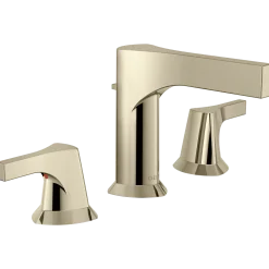 Delta Zura Two Handle Widespread Bathroom Faucet in Polished Nickel