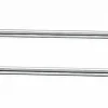 18" Double Towel Bar With Ribbon & Reed Detail In Polished Chrome