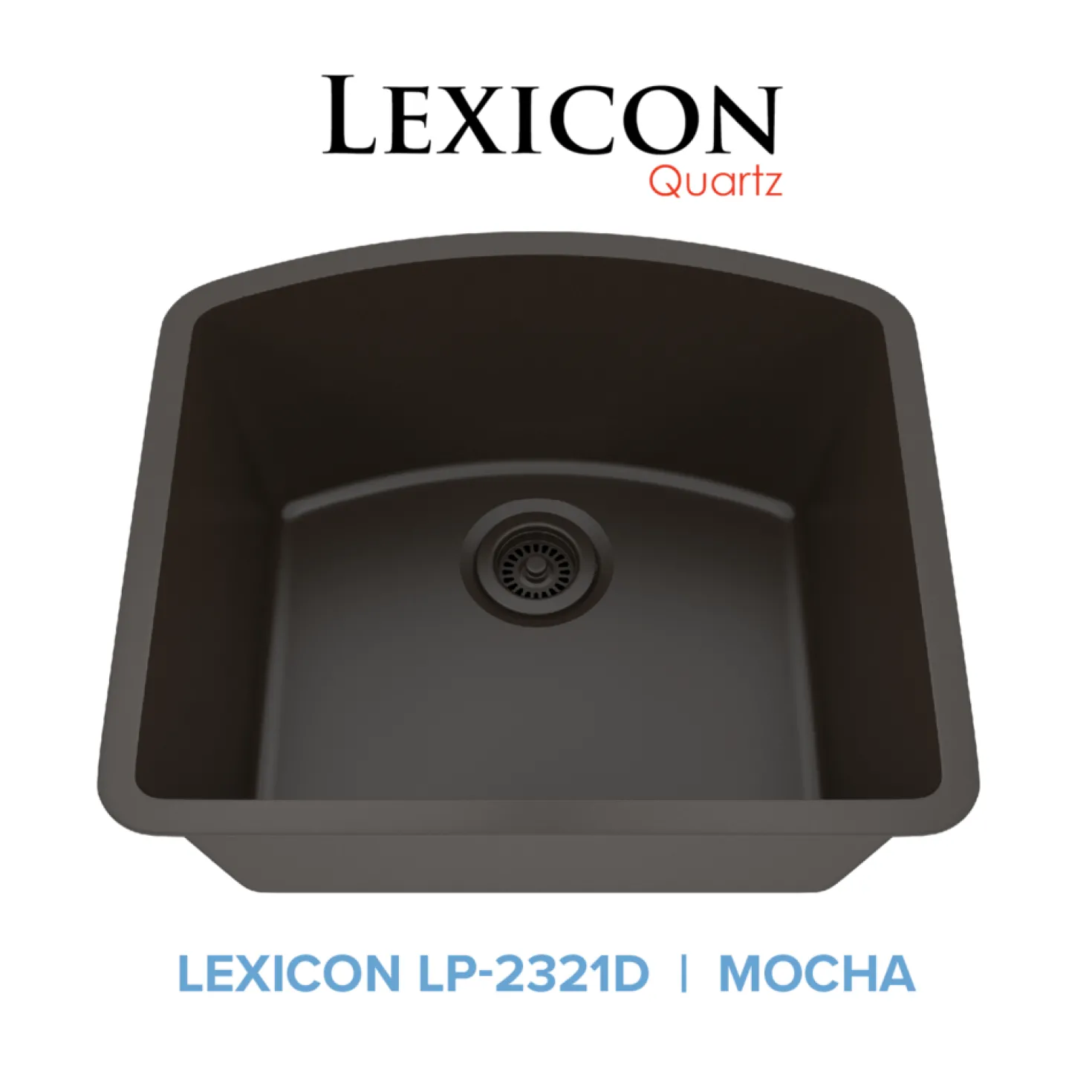 D-Shaped Quartz Composite Kitchen Sink