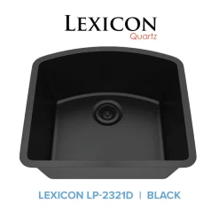 D-Shaped Quartz Composite Kitchen Sink